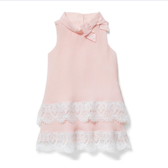 Janie and Jack Lace Trim Pleated Dress, 6-12M - NWT - erickpacheco.com.br
